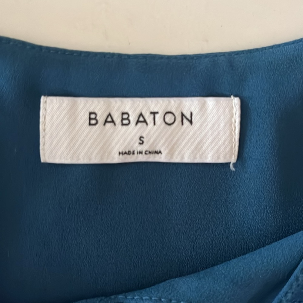 Babaton Teal Blue Satin Camisole - Picture 3 of 7